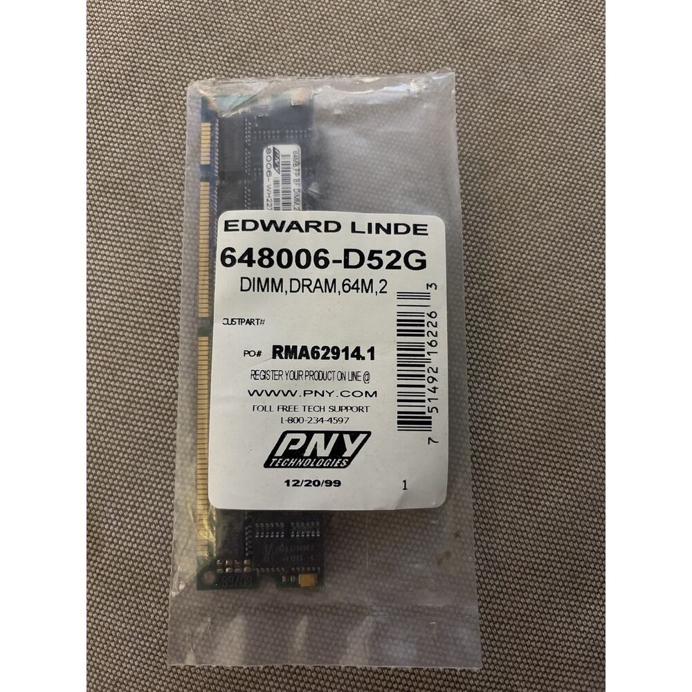 Vintage PNY 64MB DIMM RAM Module – 648006-D52G